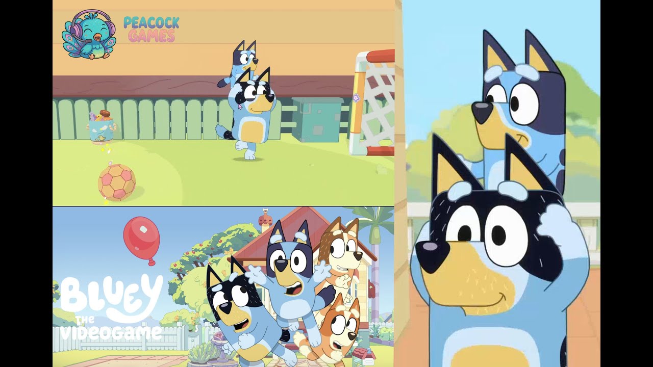 Piggy Back Rides in Bluey The Video Game 🐶 Bluey Cleans up a ZOO 🐵 Keepy Uppy🎈 Gameplay Part 1 ⚽️