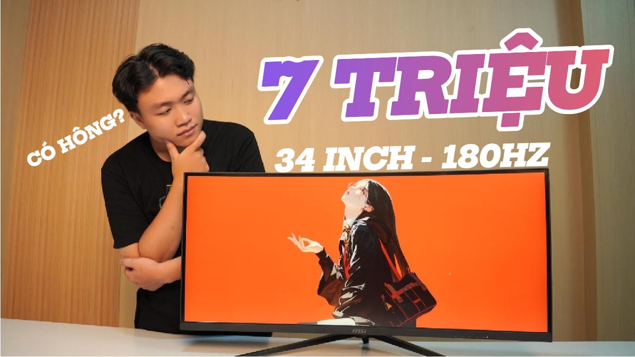 Màn hình gaming 34 Inch, 180Hz có mức giá rẻ nhất ở thời điểm hiện tại!