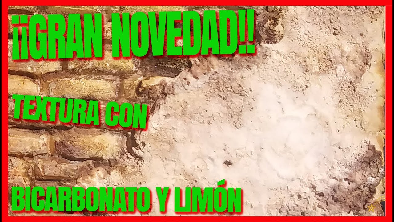 ✋👉 Textura pared para Belenes con Bicarbonato y Lim&oacute;n