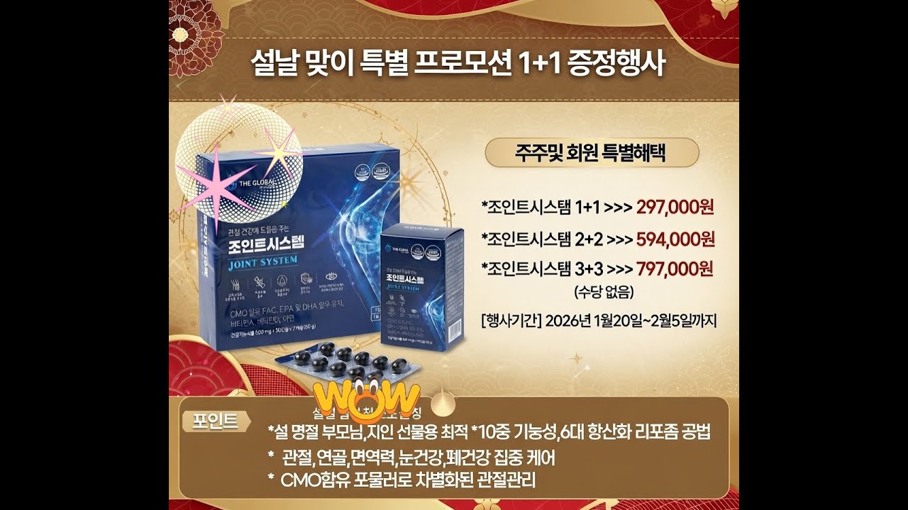 설날맞이 특별할인 프로모션  조인트시스템  (주)더글로벌