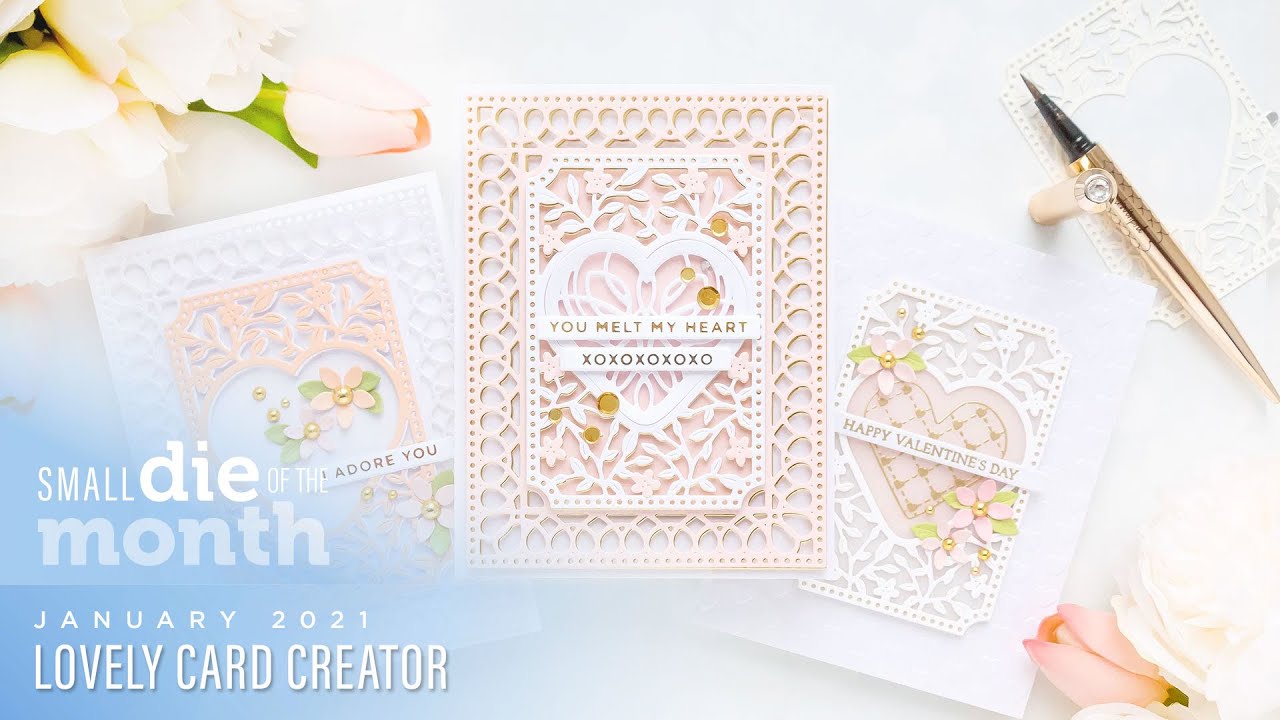 Spellbinders January 2021 Small Die Of The Month - Lovely Card Creator
