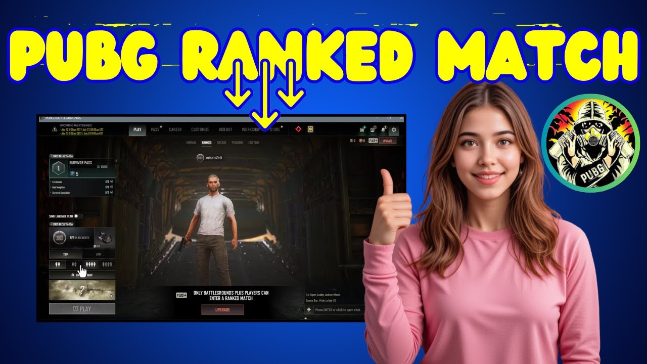 How To Play Ranked Match in PUBG Battlegrounds - Quick Tutorial