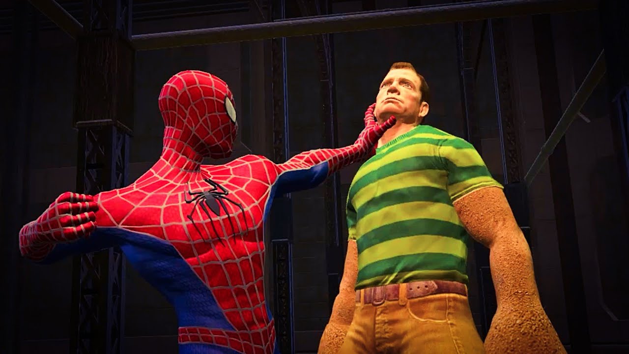 Fighting Sandman In The Red Suit | Spider-Man 3: The Game