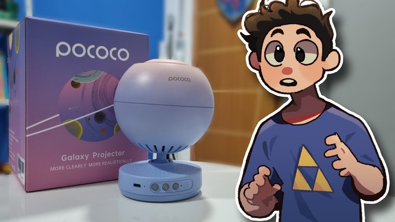 Isso deixou meu setup lindo  -  POCOCO galaxy projector