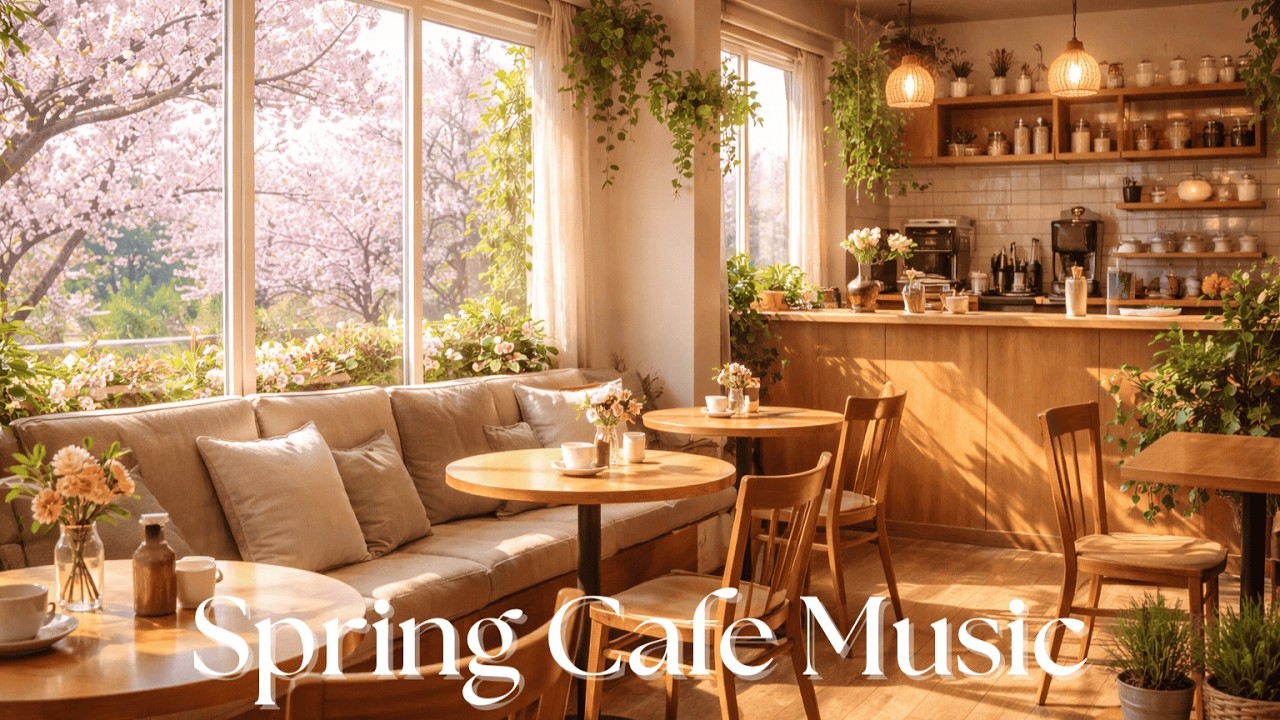 Spring Cafe Music🌸Relaxing Jazz BGM🎹　勉強用・作業用　長時間　カフェミュージック　リラックスBGM