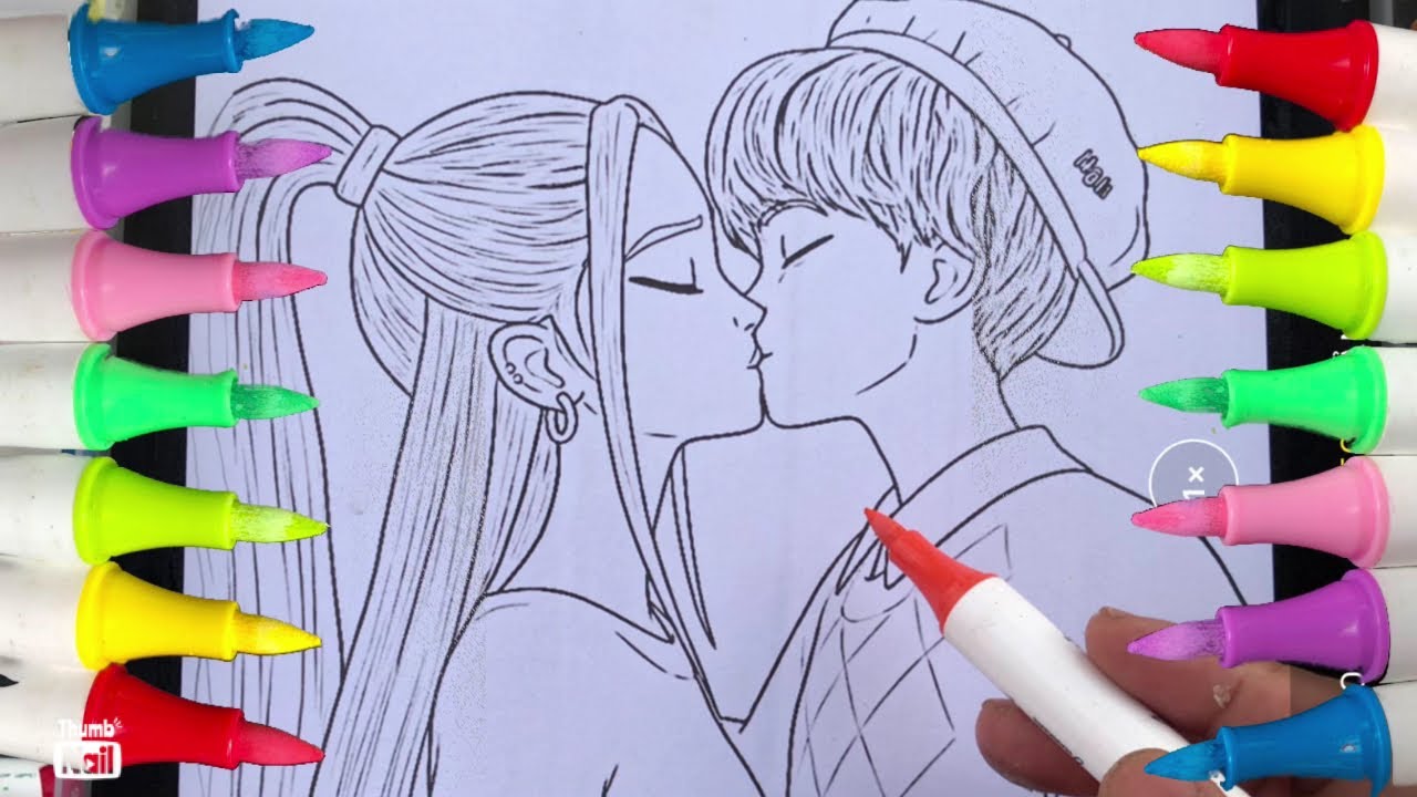 ASMR | satisfying coloring | Mira and Baby | Relaxing coloring K-pop demon 