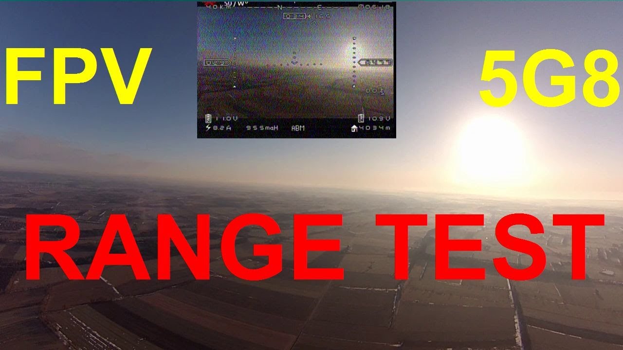 FPV Range Test - 5G8 600mW ImmersionRC Fatshark Nextwave SPW/SPW (flown with X5)