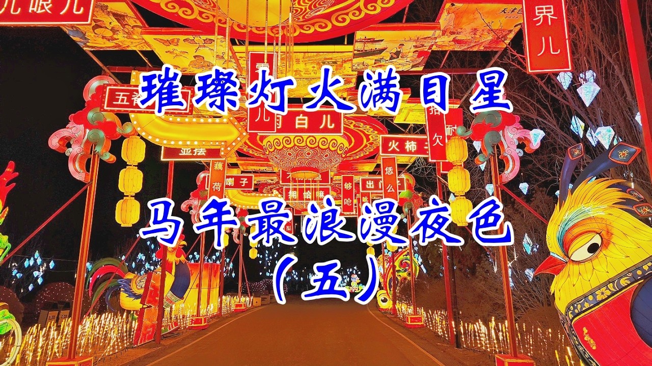 璀璨灯火满目星，马年最浪漫夜色，天津灯会（五）