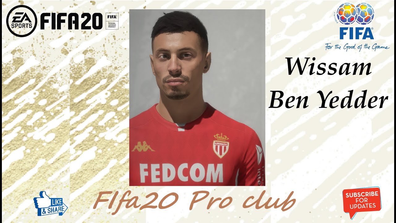 FIFA 20 Wissam Ben Yedder Look alike in As Monaco // Fifa20 Pro club