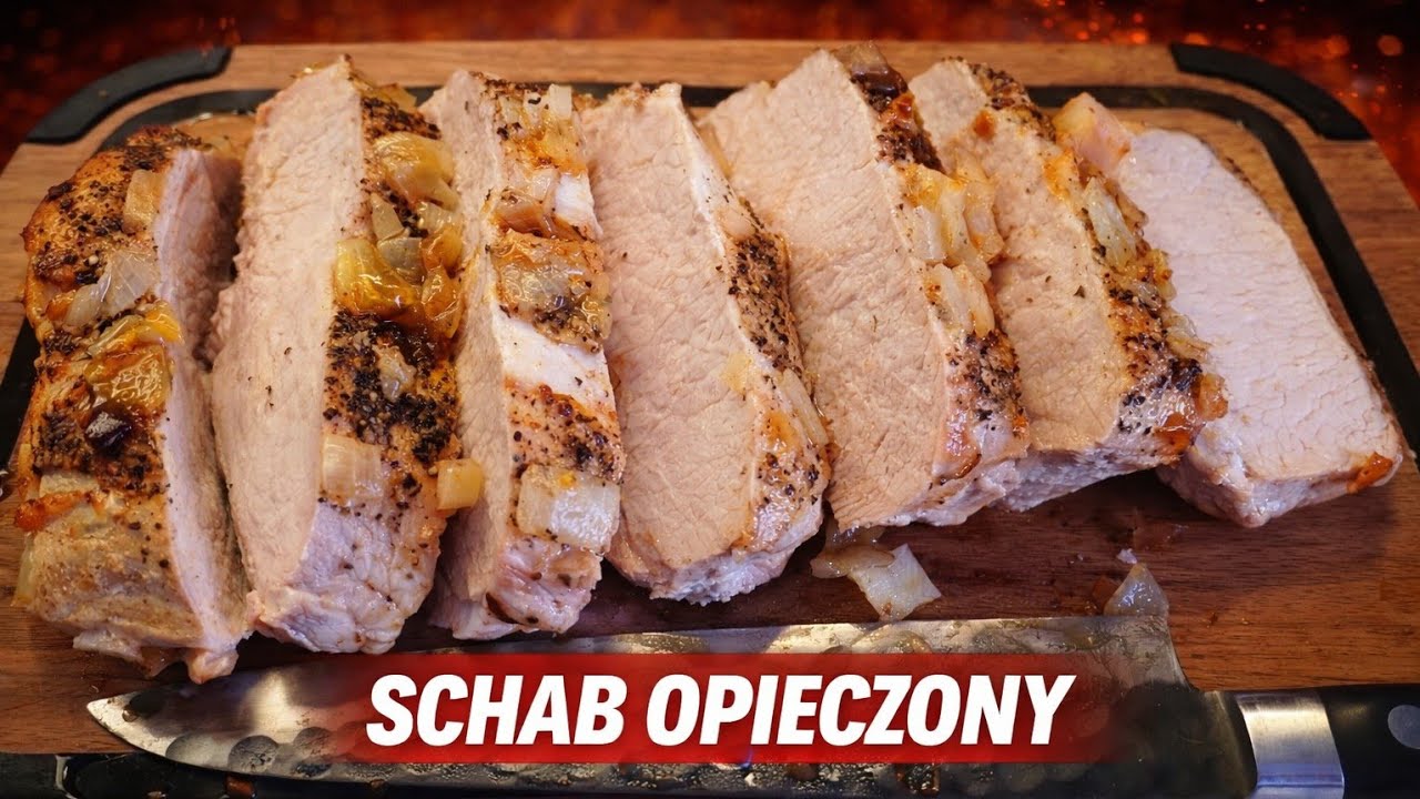 Schab pieczony z jabłkiem i cebulą | MajkelGotuje