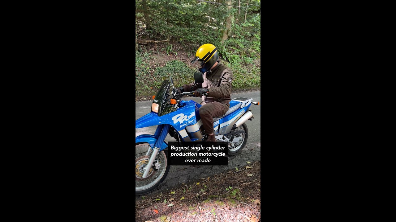 Suzuki DR Big is the World's Largest Single Cylinder Production Motorcycle
