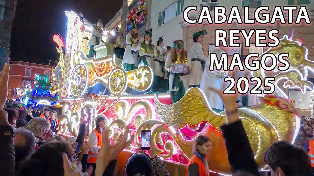 👑Cabalgata Reyes Magos Sevilla 2025 🫅🏿 4K Virtual Walking Tour Spain
