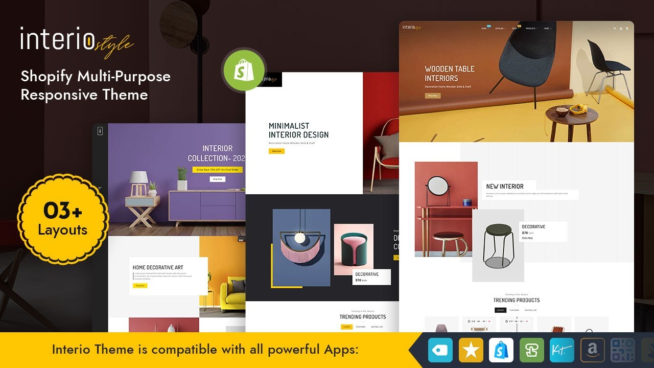 InterioStyle - Multi-purpose Shopify Furniture & Decorating Theme - TemplateTrip