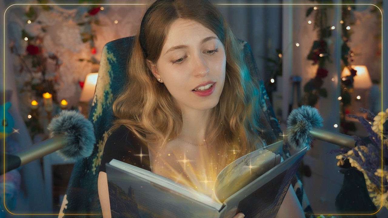 ASMR Расслабляющее неразборчивое чтение от уха к уху ❤️ Испанский и Английский 📚