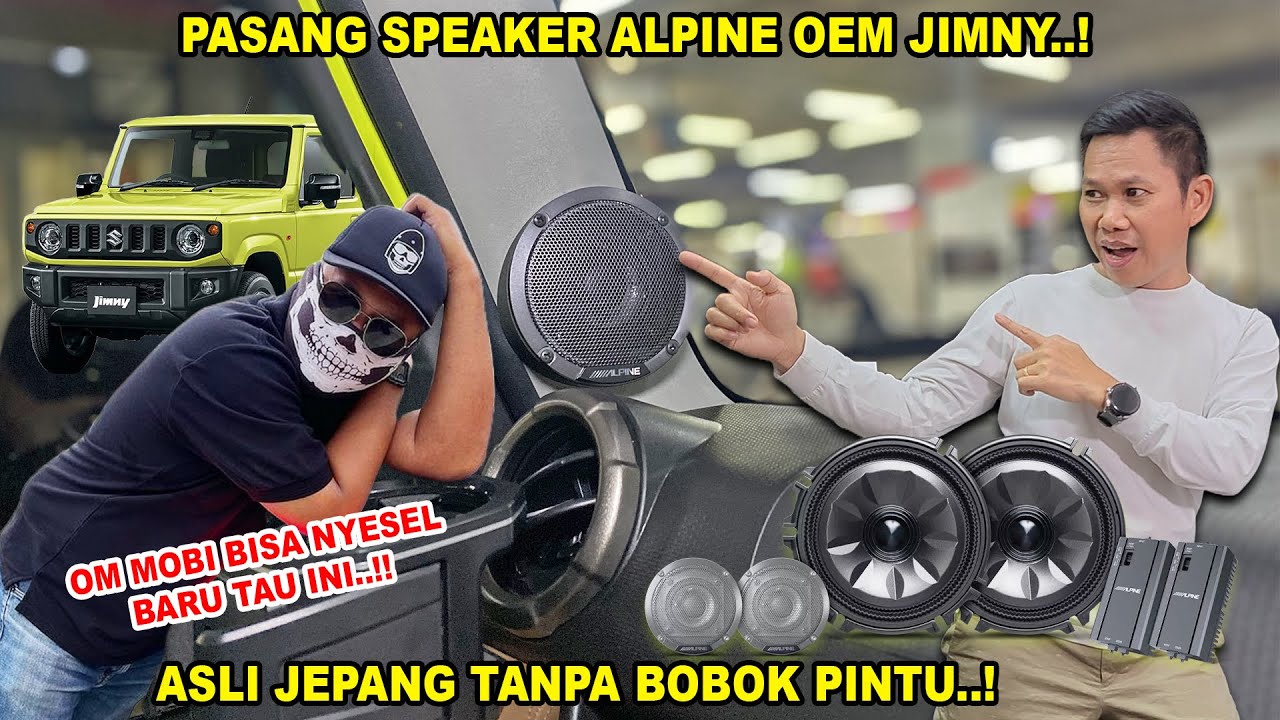 PERTAMA DI INDO..!! PASANG SPEAKER ALPINE OEM JIMNY ASLI JEPANG TANPA BOBOK PINTU..!!