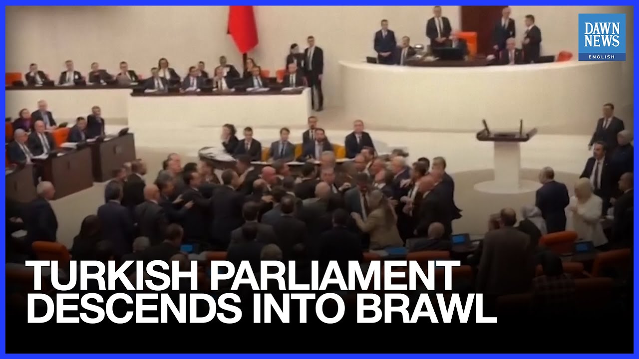 Brawl Erupts in Turkish Parliament on Final Day of Budget Talks | Dawn News English