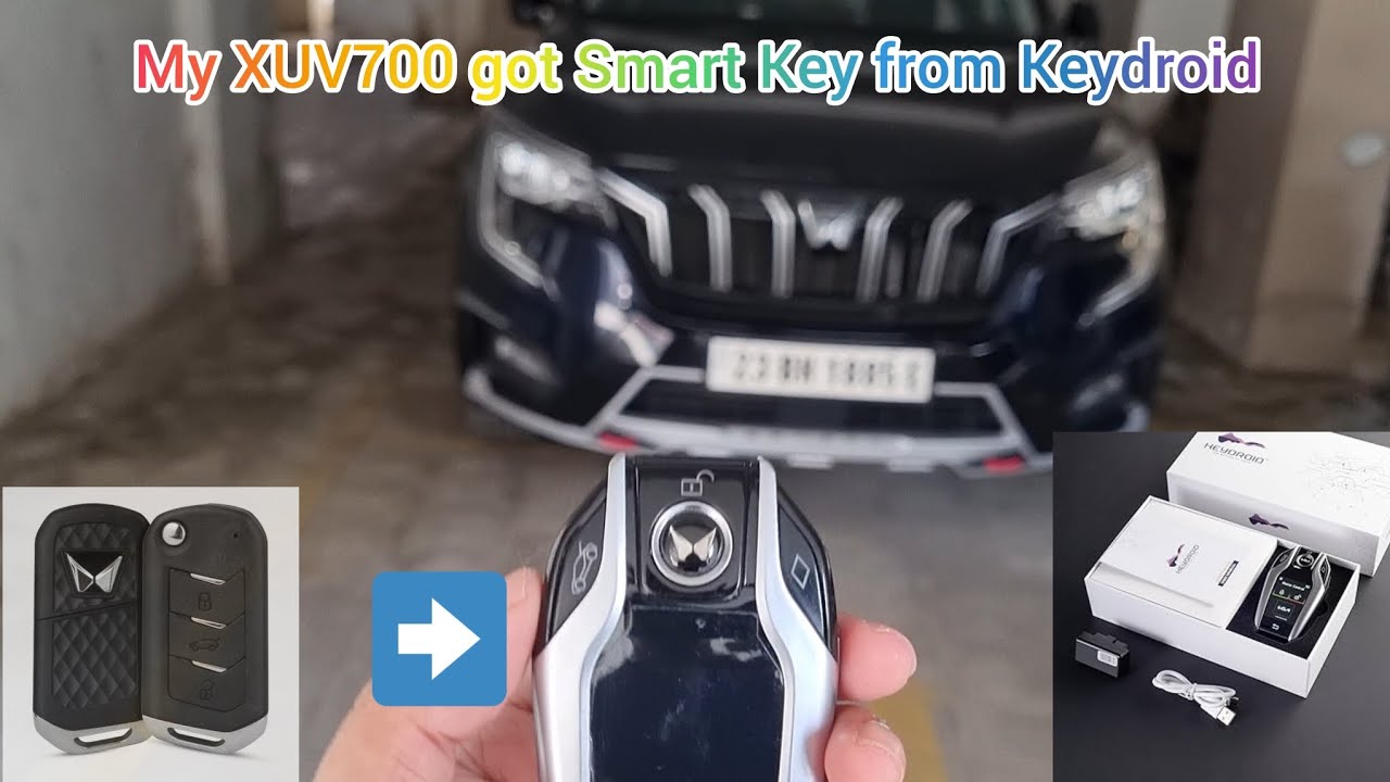 Xuv700 got BMW styled Smart Key #mahindraxuv700 #xuv700modification #smartkey #bmw #xuv700