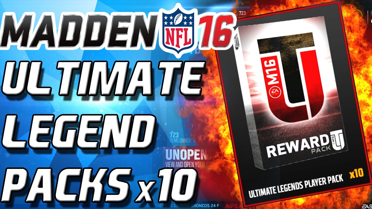 BEST PACKS EVER! 99 OVERALL PULL! x10 ULTIMATE LEGEND PACKS! - Madden 16 Ultimate Team