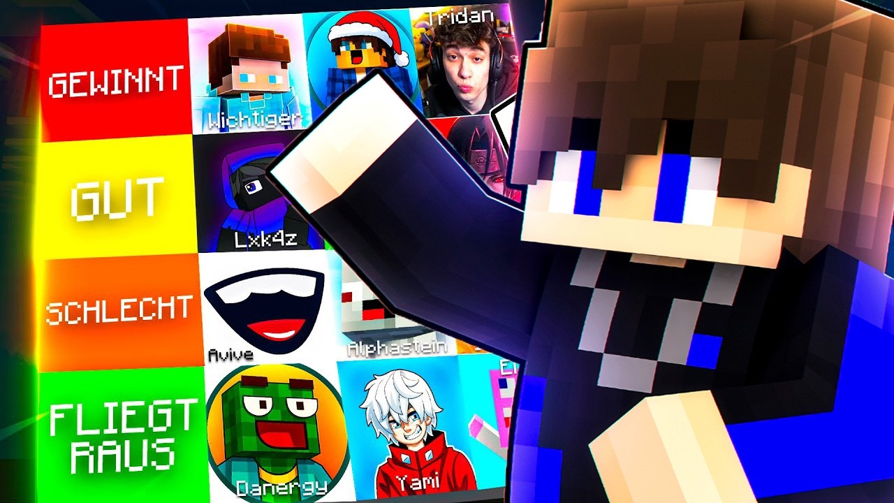 ICH BEWERTE ALLE MINECRAFT RISIKO TEILNEHMER!⚔️(TIERLISTE)