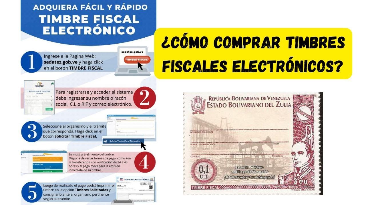 C&oacute;mo comprar timbres fiscales electr&oacute;nicos o estampillas por internet #venezuela #online