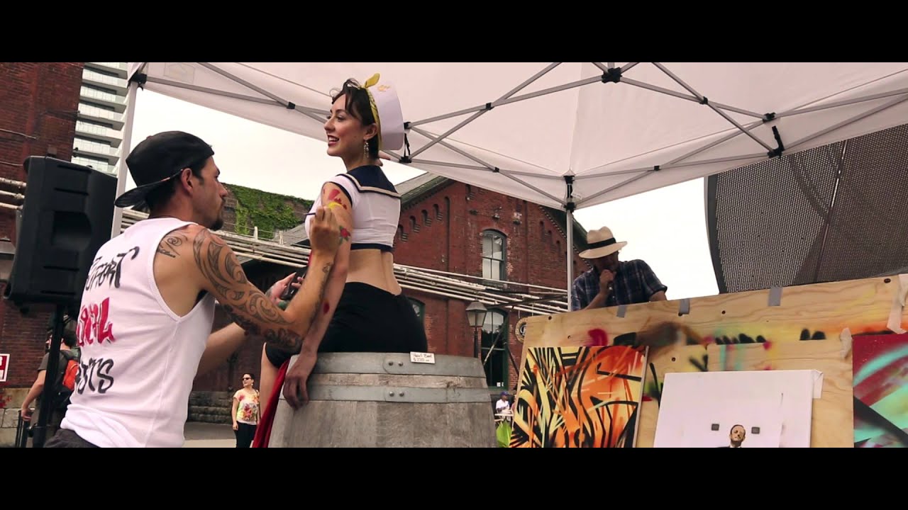 RANDOM Body Art and Interview @ The Urban Arts Festival, Toronto.