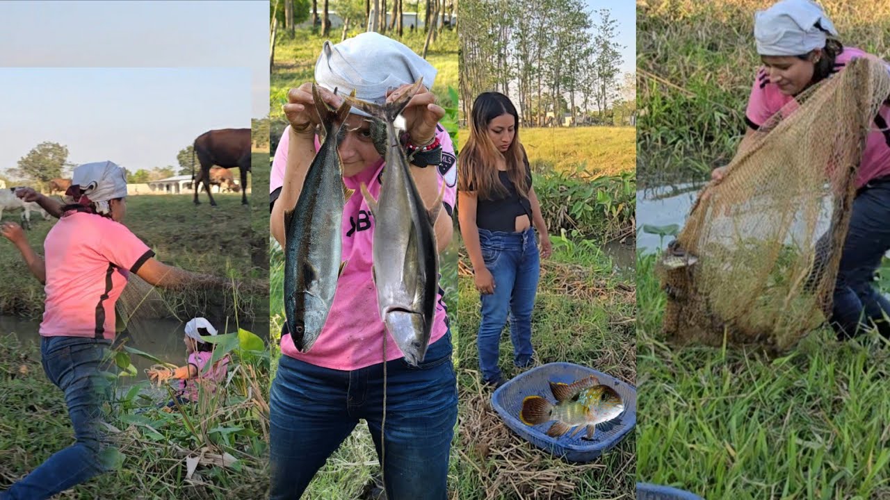 Santo dios Blanca agarro esta clase de pescado ella intento en repujar a marta al rio 🤯😩