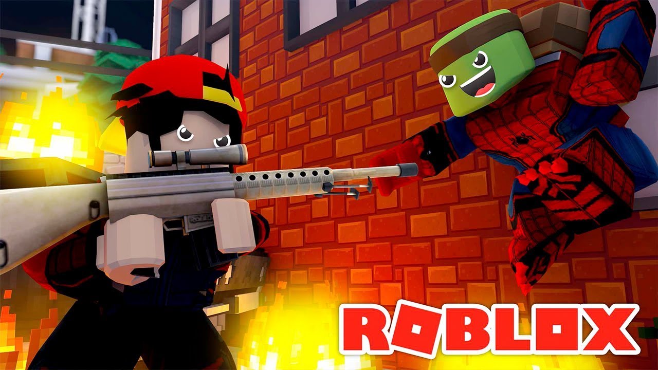 Roblox Superhero Tycoon — Смертельный бой Человека-паука с Дэдшотом! с Маленьким Ропо