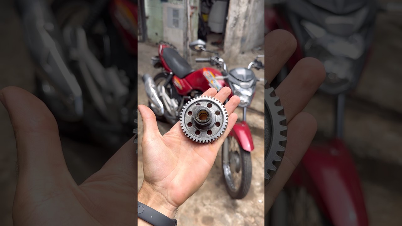 Troquei a engrenagem da 99 ⚙️ #shorts #moto #mecanica #dicas #tutorial #comofazer #motor #fy