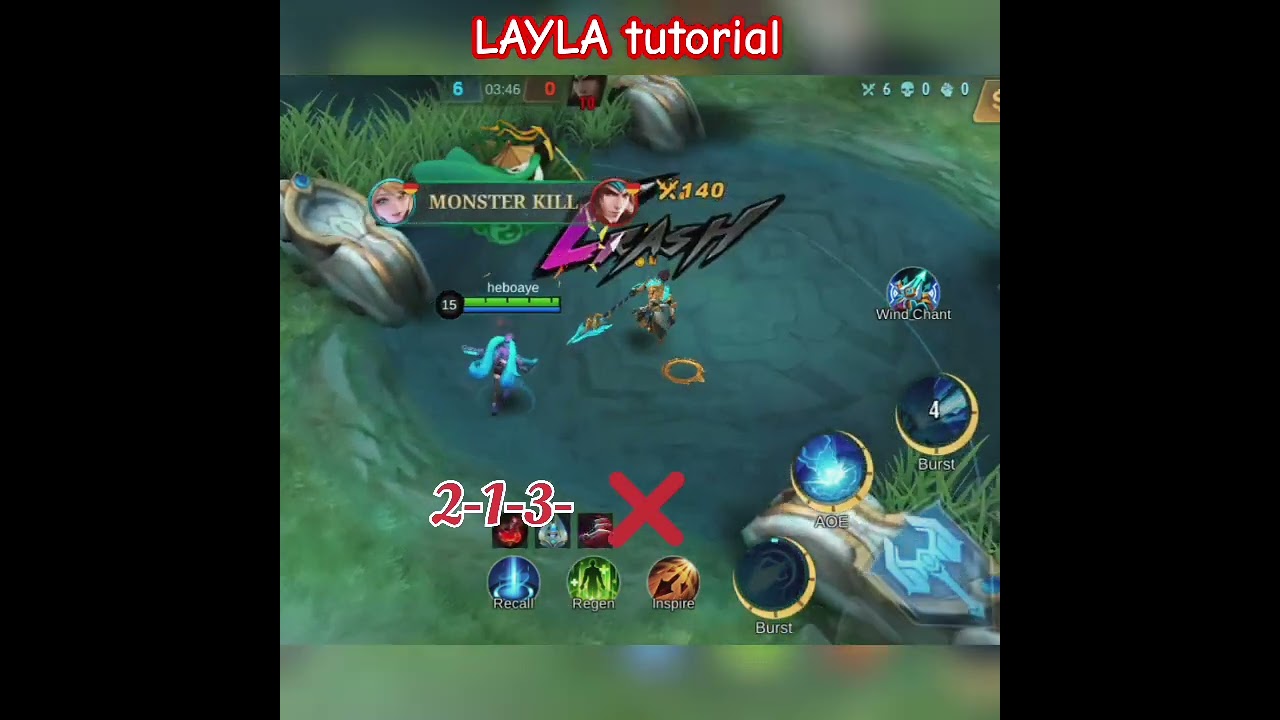 LAYLA SKILL AND COMBO- TUTORIAL MLBB ✅