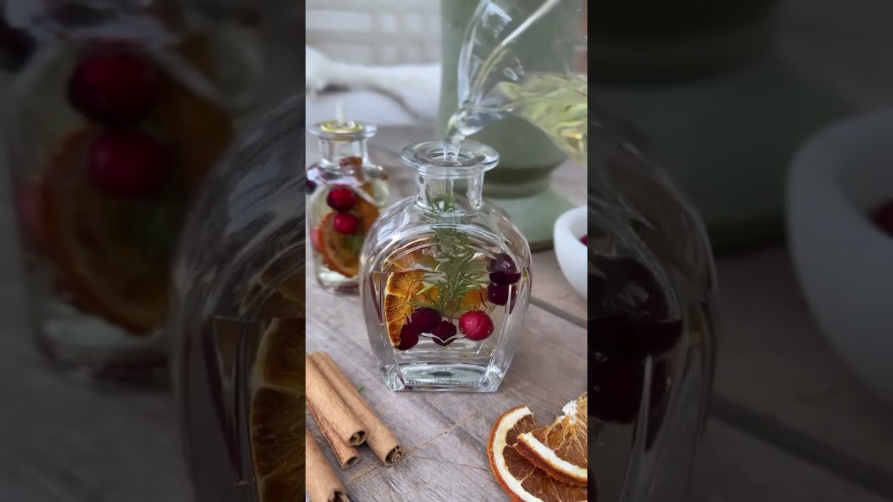 Самодельные праздничные масляные свечи