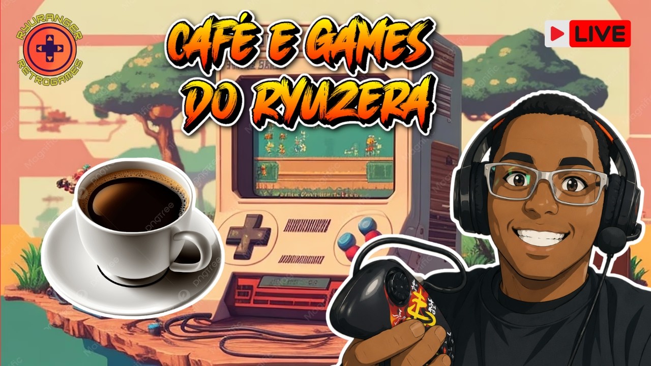 CAF&Eacute; E GAMES DO RYUZERA - SESS&Atilde;O DE S&Aacute;BADO COM JOGOS VARIADOS!!!
