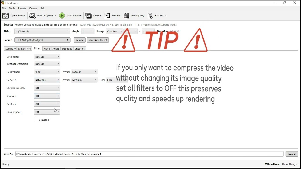 How to Use Handbrake,Step by Step Tutorial