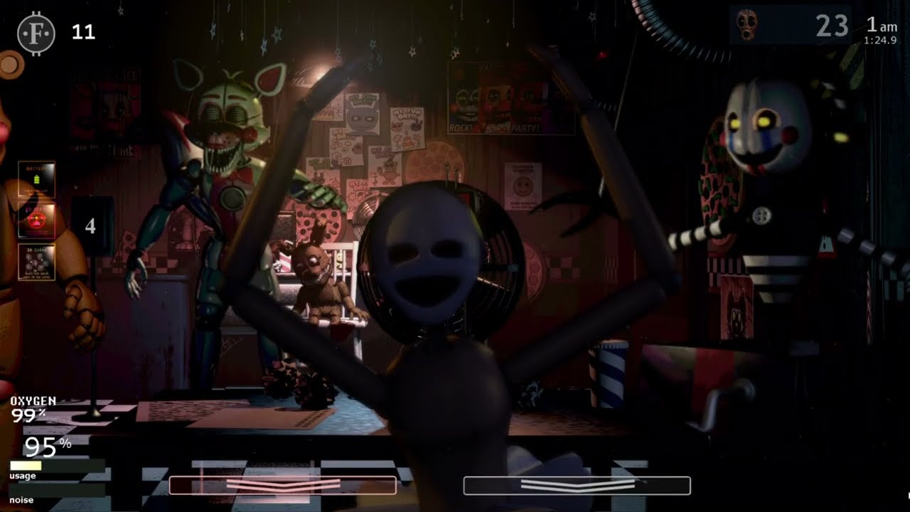 UCN Plus: Taking all the Animatronics at Level 1 and then Level 2!