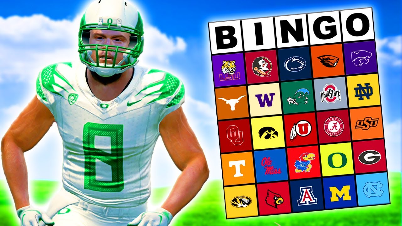 Top 25 College Football Bingo Tournament (NCAA Football 24)