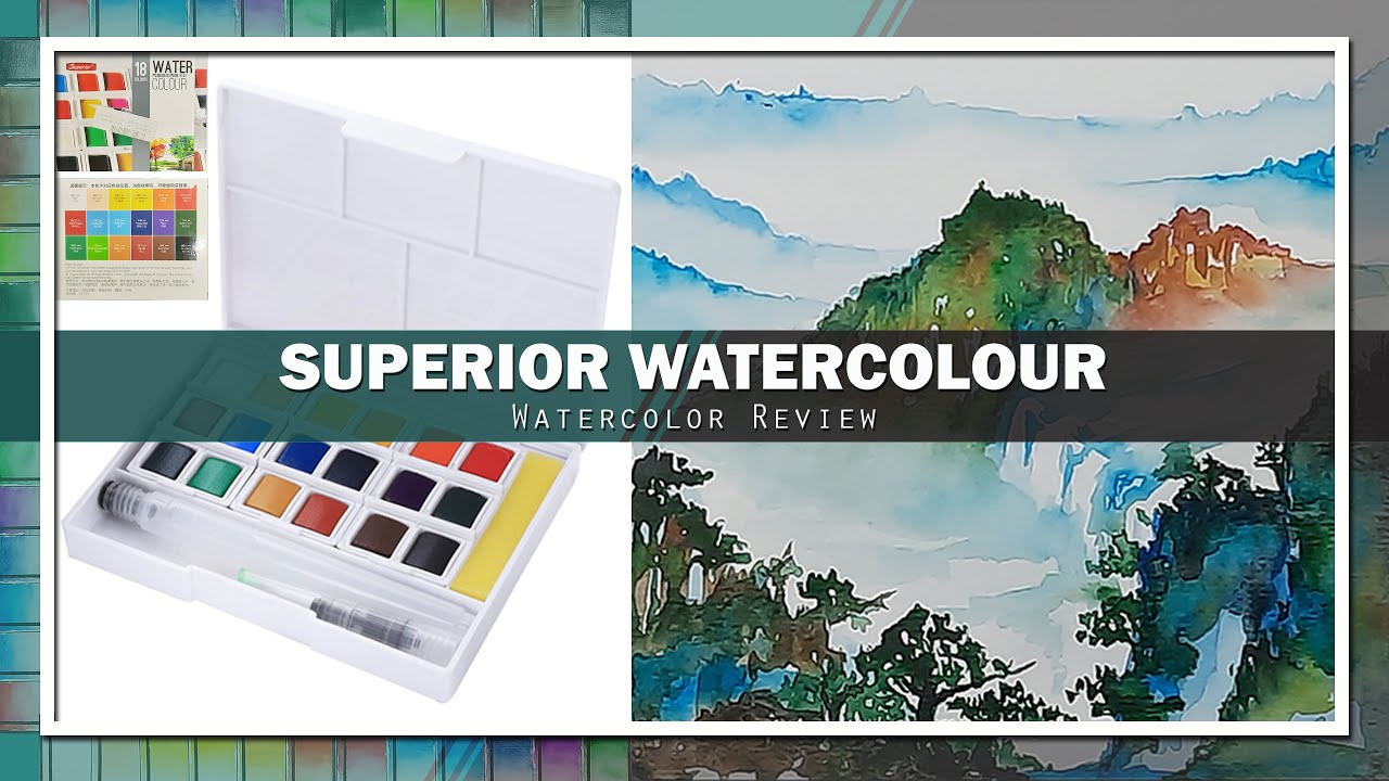 [Watercolor REVIEW and DEMO #7] SUPERIOR WATERCOLOURS