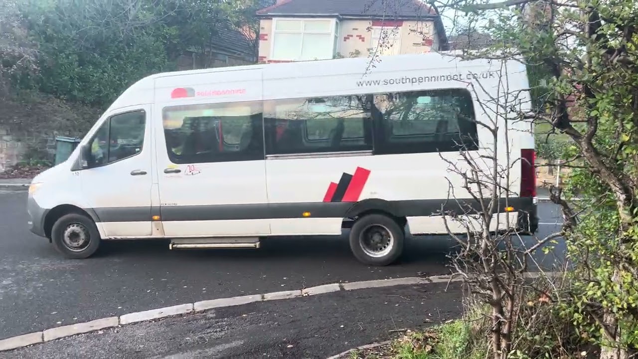 South Pennine Community Transport 150 heads down Watson Road with a 44 service to Chapeteltown