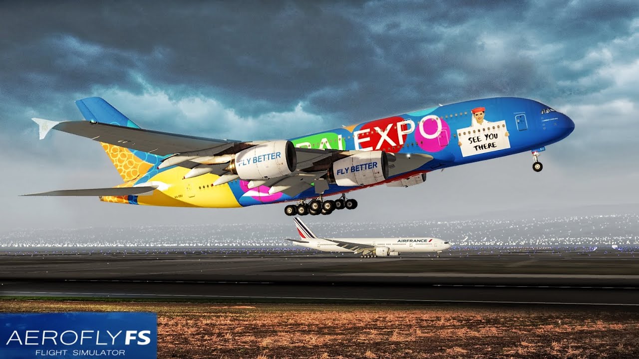 AEROFLY FS GLOBAL: САН-ФРАНЦИСКО В ДУБАЙ | EMIRATES A380 #emirates #aeroflyfsglobal #aviation