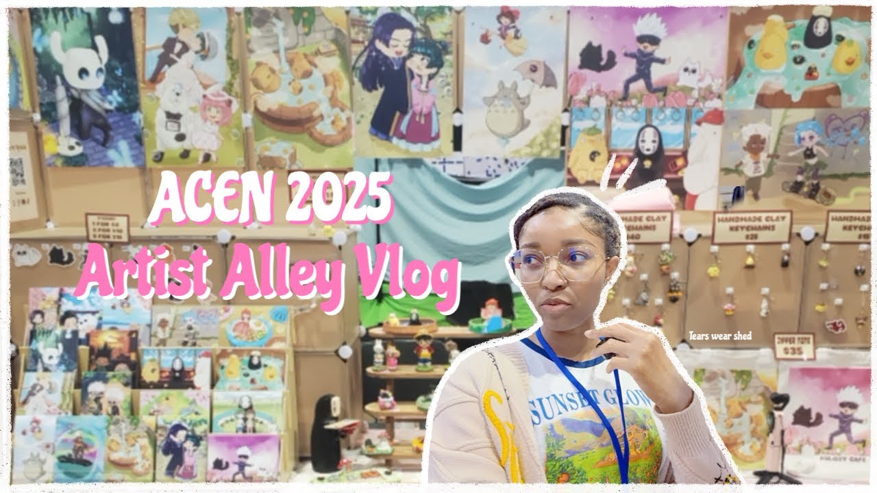 ACEN 2025 Artist Alley Vlog! I cried🥺 but I love it here!!
