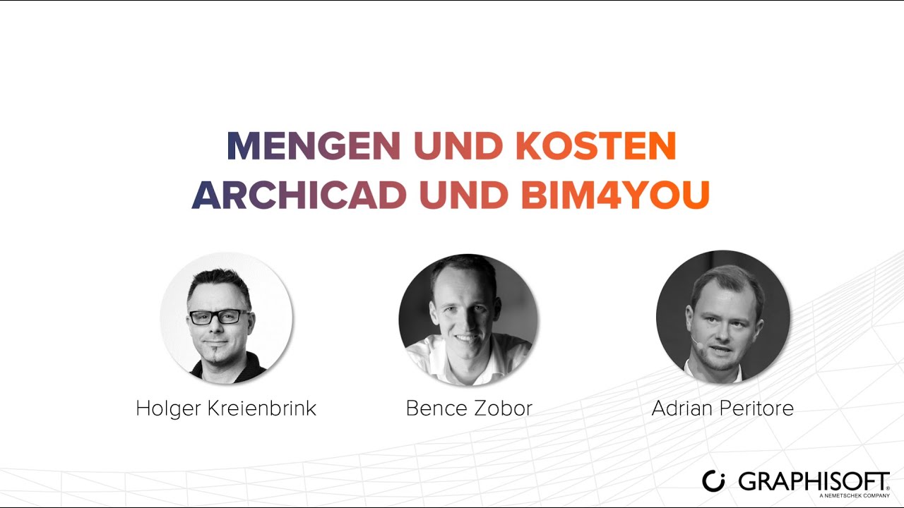 Mengen und Kosten: Archicad und BIM4You