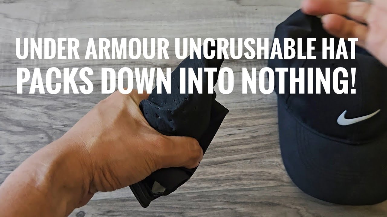 Under Armour Stealth form Uncrushable Hat vs Nike Dri Fit BEST Workout Travel Running Cap