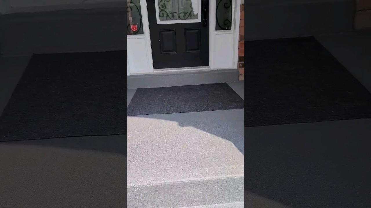 Transform Your Porch with Home Depot Granite Grip Paint! 🔨🎨 #DIY #Makeover  ! 🏡✨