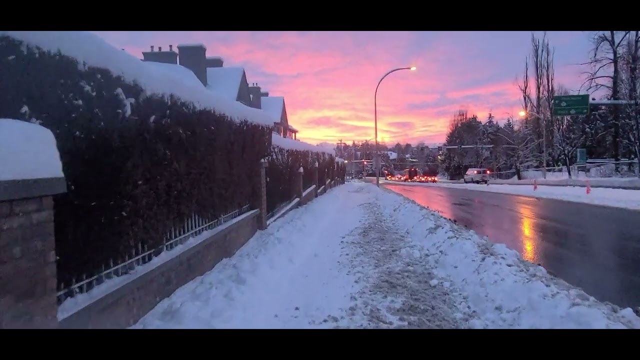 Red sky Surrey B.C  January  2024