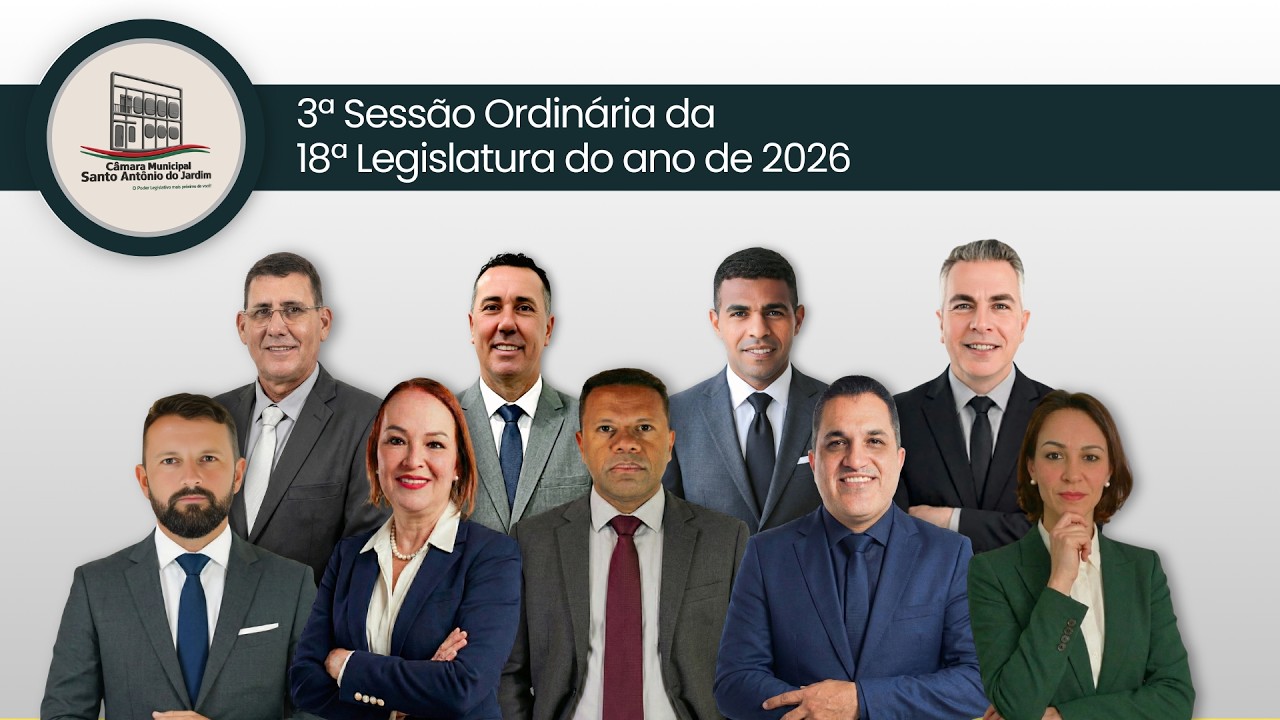 3ª Sessão Ordinária da 18ª Legislatura - 4 de março 2026