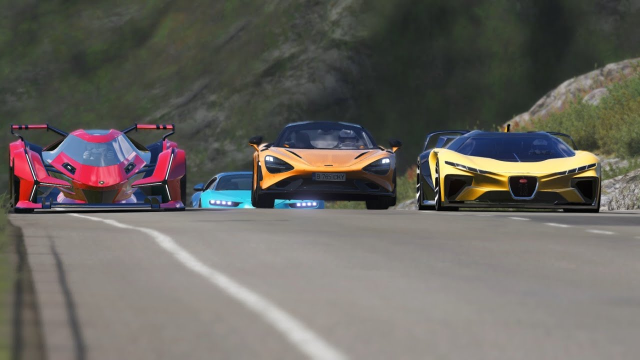 Bugatti Arrow Concept 2024 vs Hypercars at Highlands
