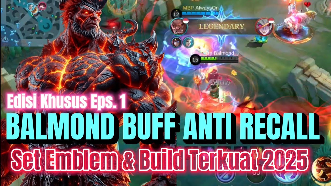 BALMOND BUFF ANTI RECALL, Buruan Pakai Emblem & Build Balmond Ini, TEBAL TAPI BERDAMAGE | MLBB