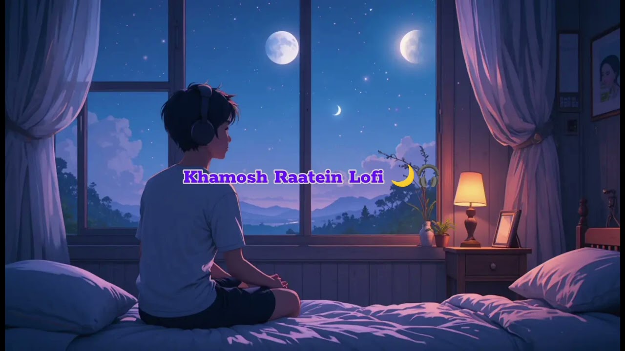 Khamosh Raatein Lofi 🌙🎧 | Hindi Lofi Song for Relax | Study & Peaceful Sleep ✨