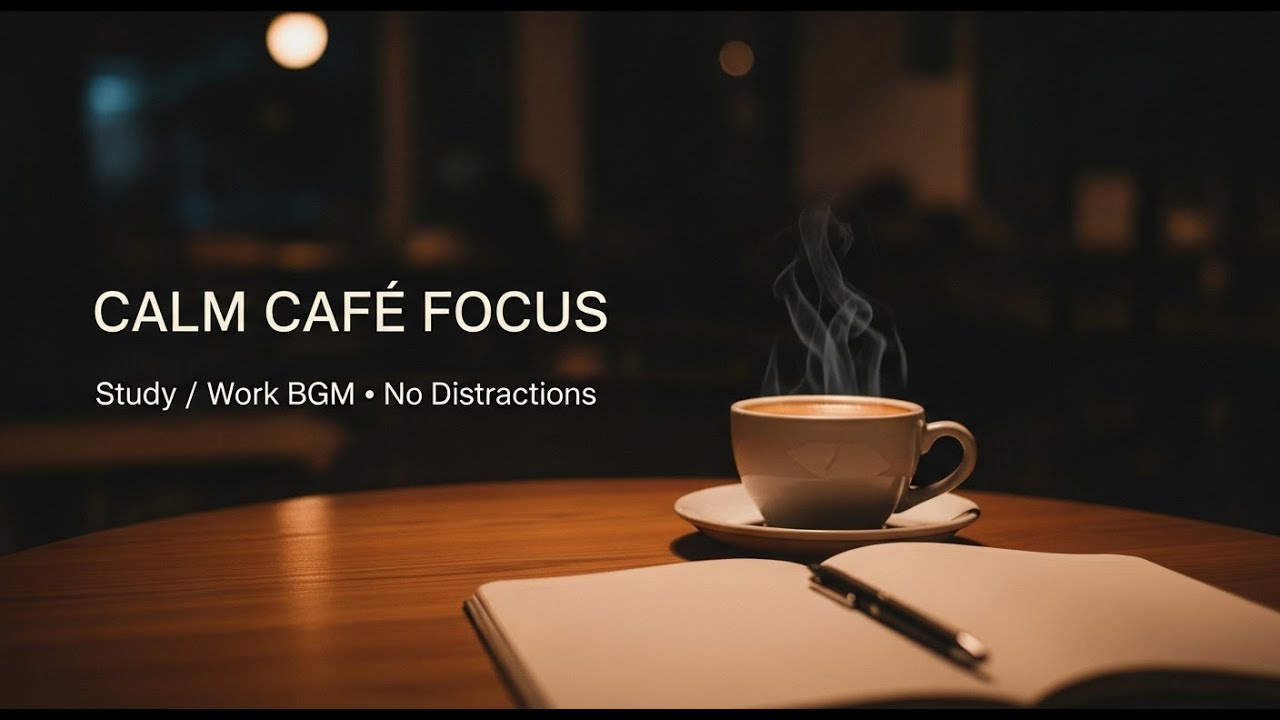 Cozy Cafe Ambience — Focus Music for Study & Work