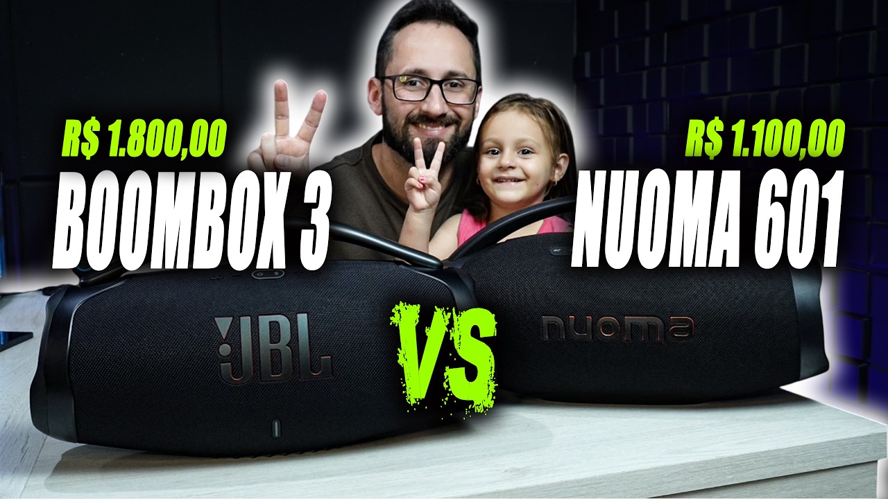 Caixa de Som Custo Benef&iacute;cio Nuoma AIP601 ou JBL Boombox 3