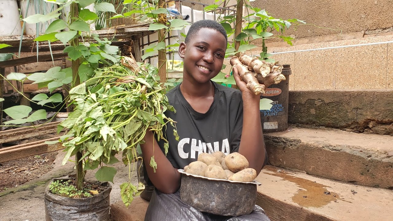 How She Grows Food In Sacks?