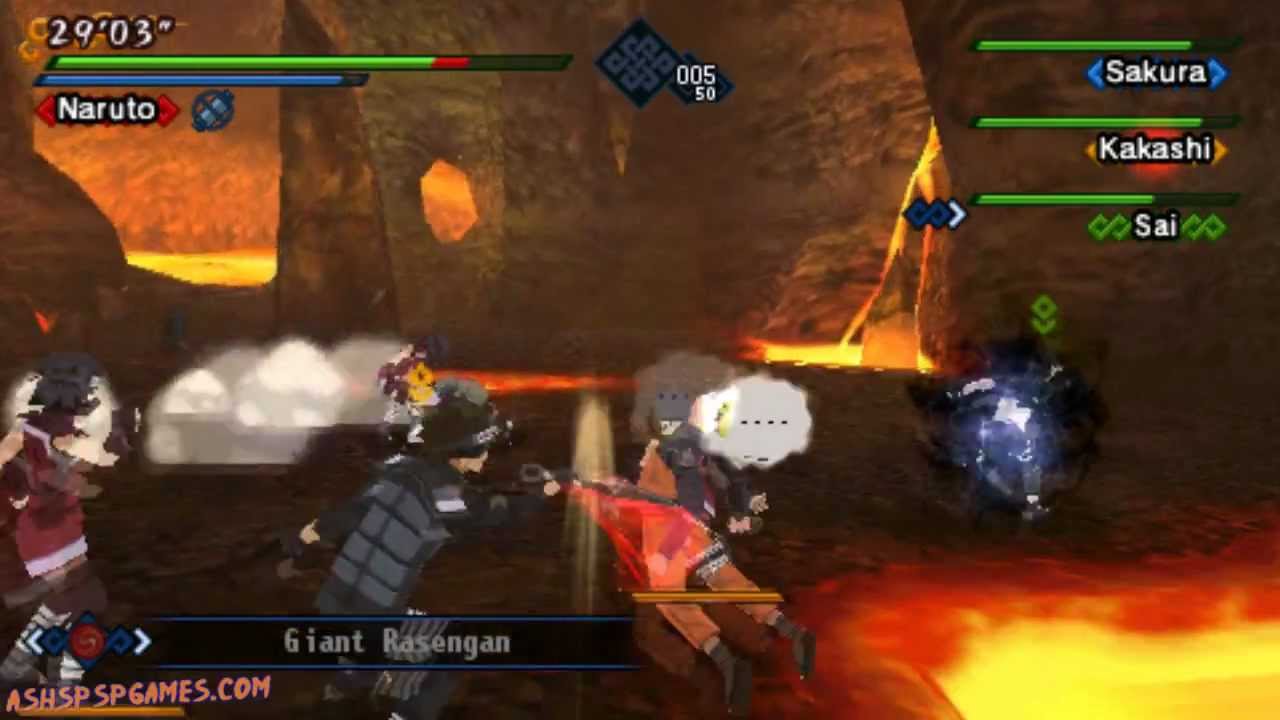 Naruto Shippuden: Kizuna Drive - PSP - Ch. #14. Ryuka, Yomito, & Taisa [1/2]